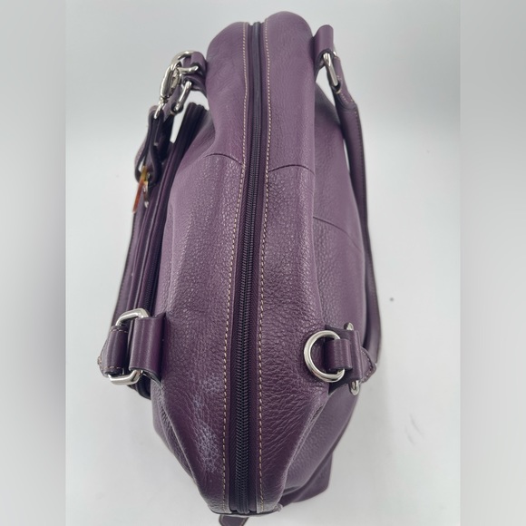 BARR + BARR Purple Leather Shoulder Bag LIKE NEW - Picture 11 of 17